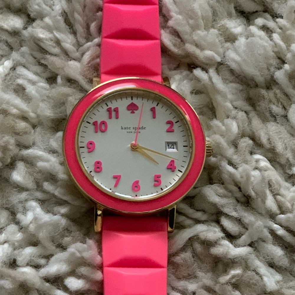 Bright pink Kate Spade watch